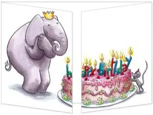 CT375 elephant et gateau fermée