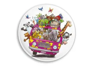 Aimant Le Minibus des animaux magnet original