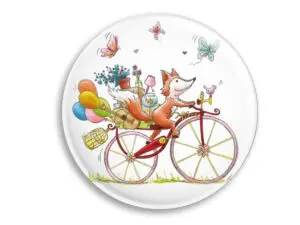 Aimant Le Renard à vélo magnet original