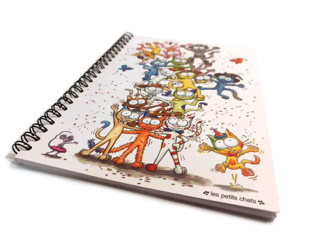 Cahier A5 La pyramide des petits chats détail