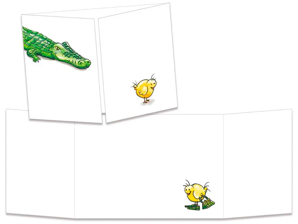 Les cartes postales "cache-cache"