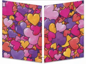 carte postale cache-cache ct061 montagne de coeurs fermée