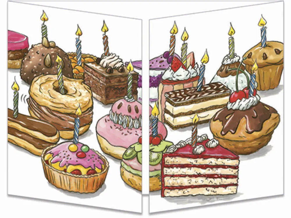 carte postale cache-cache ct212 danse des mini gateaux fermée