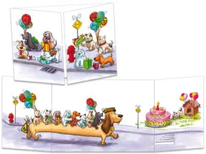 carte postale cache-cache ct264 basset bus