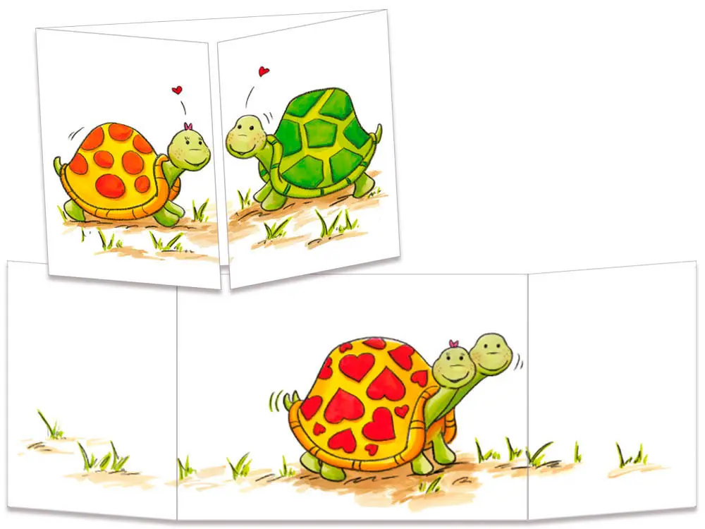 carte postale cache-cache ct266 partage de carapace