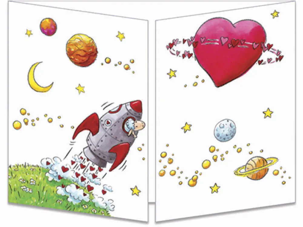 carte postale cache-cache ct286 la planète amour fermée