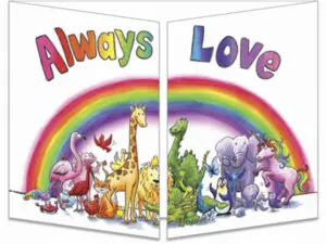 carte postale cache-cache ct291 always love fermée