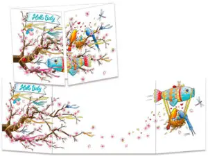 carte postale cache-cache ct302 Hello baby Japon