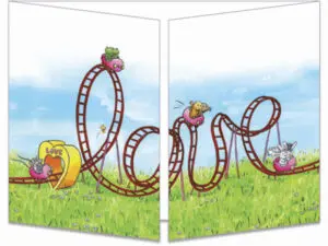 carte postale cache-cache ct306 Le love manège fermée