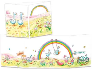 carte postale cache-cache ct326 les amis canards
