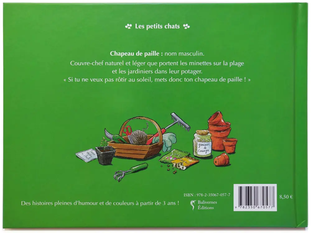 Livre Le chat Peau d'Paille de dos