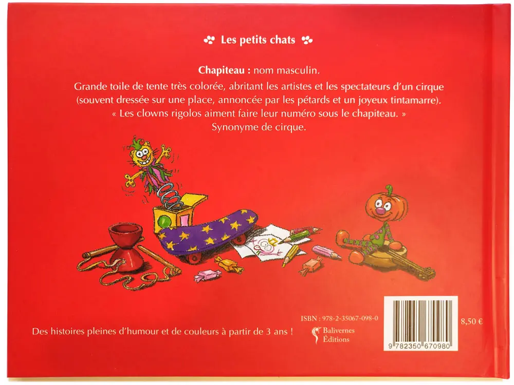 Livre Le chat Piteau de dos