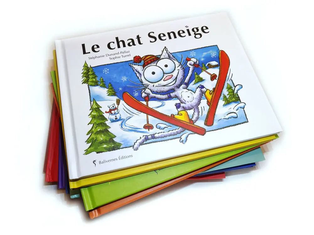 Livre Le chat Seneige et la série Les petits chats
