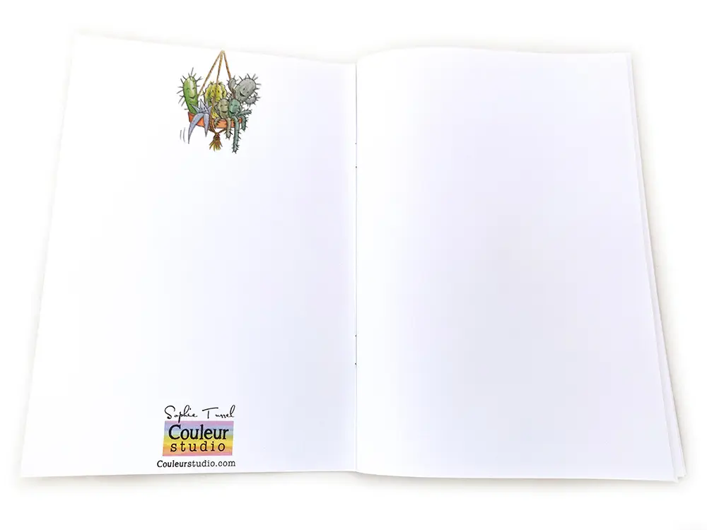 cahier A5 Les cactus interieur