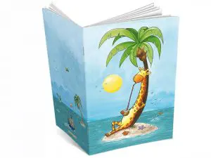 Cahier A5 La girafe en vacances