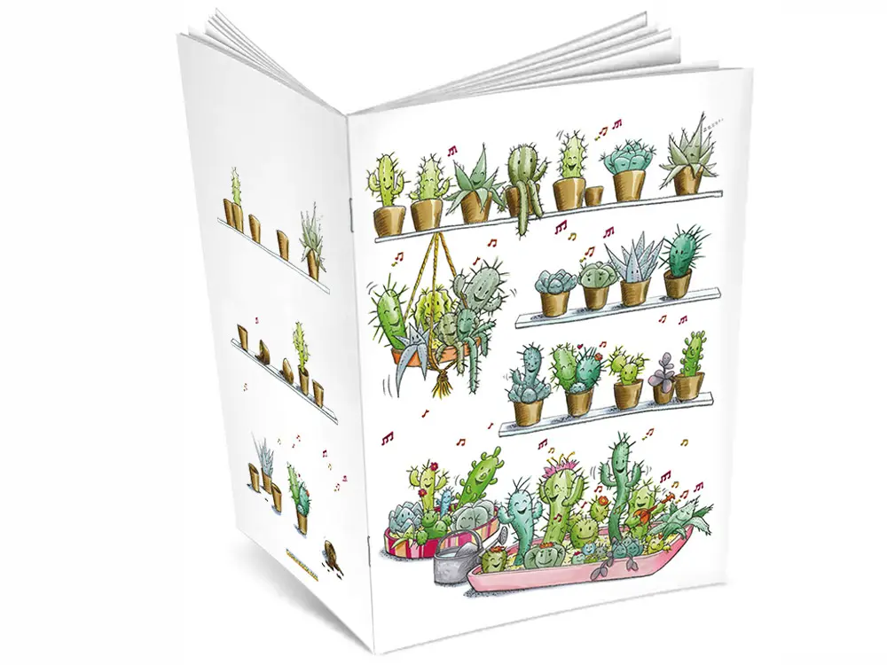 Cahier A5 Les cactus
