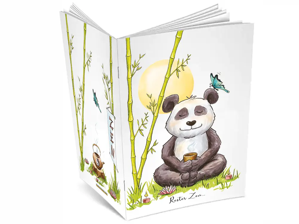 Cahier A5 Le panda Zen