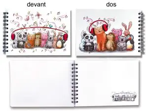 Carnet à spirale A6 La musique ça se partage