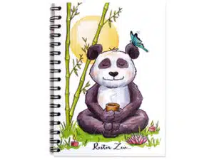 Carnet à spirale A6 Le panda Zen