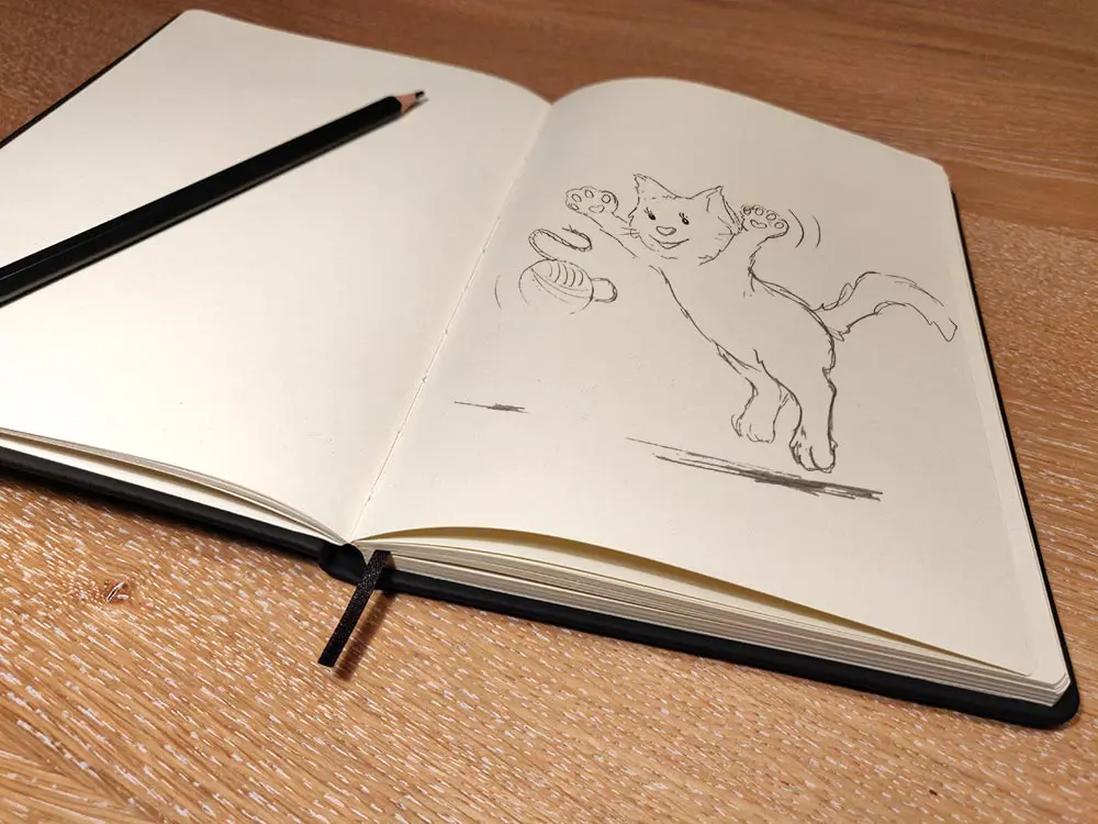 carnet croquis de Sophie Turrel à couverture rigide détail