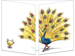 ct020 le poussin et le paon
