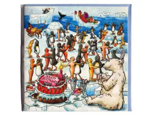 Carte postale d’anniversaire La banquise