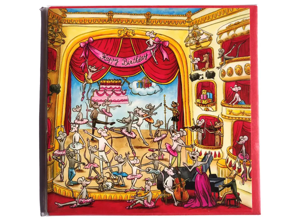 Carte postale d’anniversaire les petits rats de l'opéra