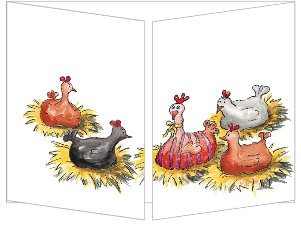 Carte La poule de Pâques