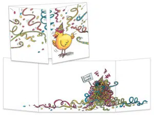 Carte Bonne année petit poussin