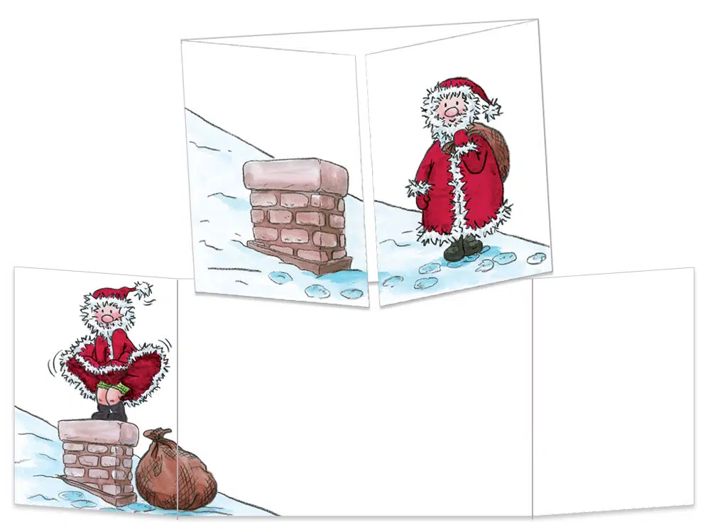 Carte Le Père Noël "Poupoupidou"