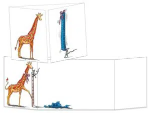 Un grand cadeau pour la girafe