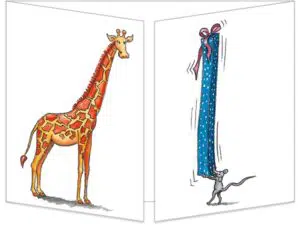 Un grand cadeau pour la girafe