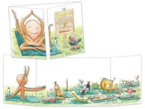 Carte postale de la Le cours de yoga