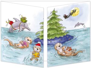 Carte Le Noël des loutres