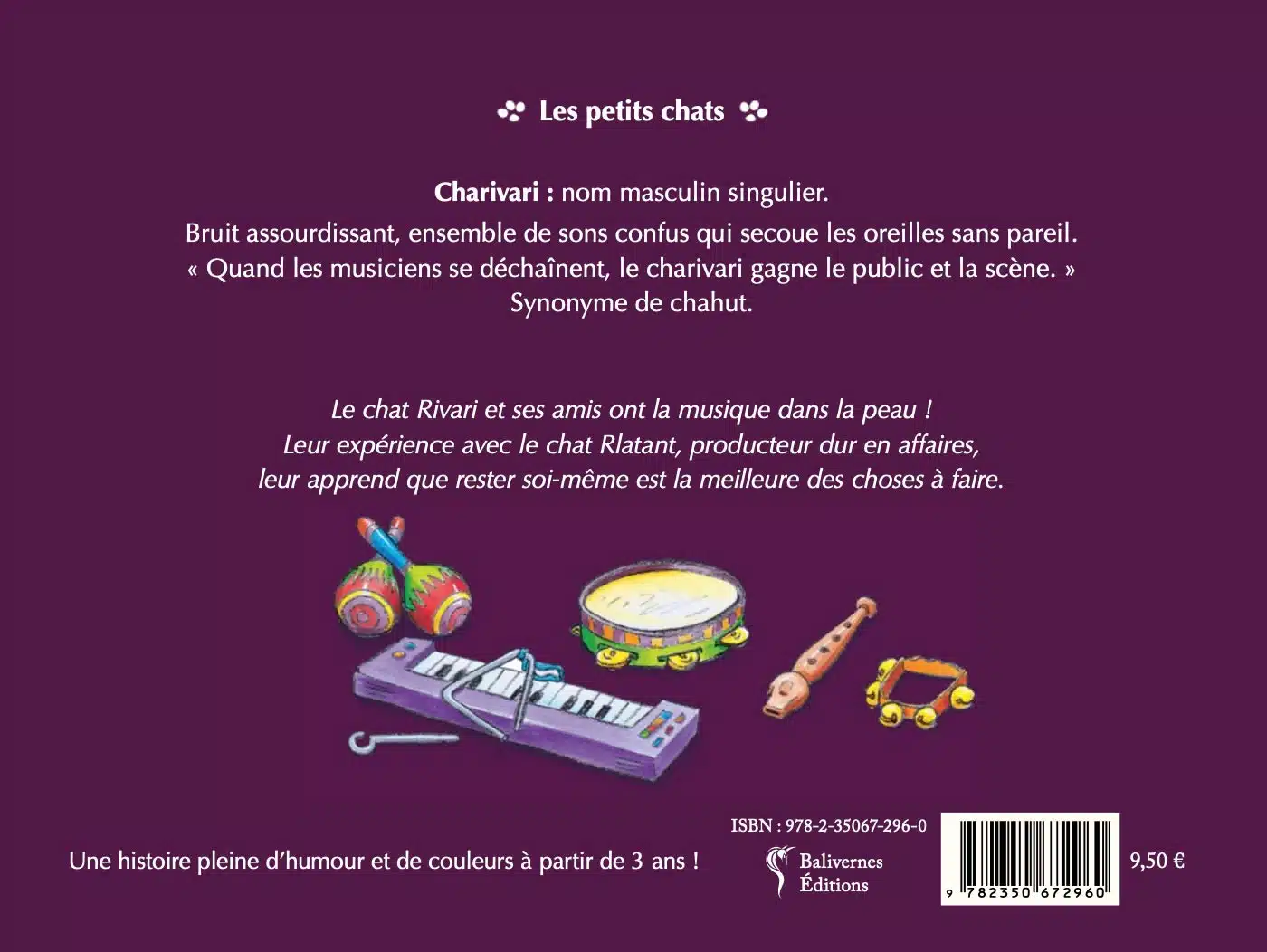 Dos de l'album le chat Rivari