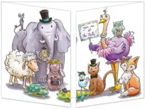 Carte CT347 Disco chez les animaux