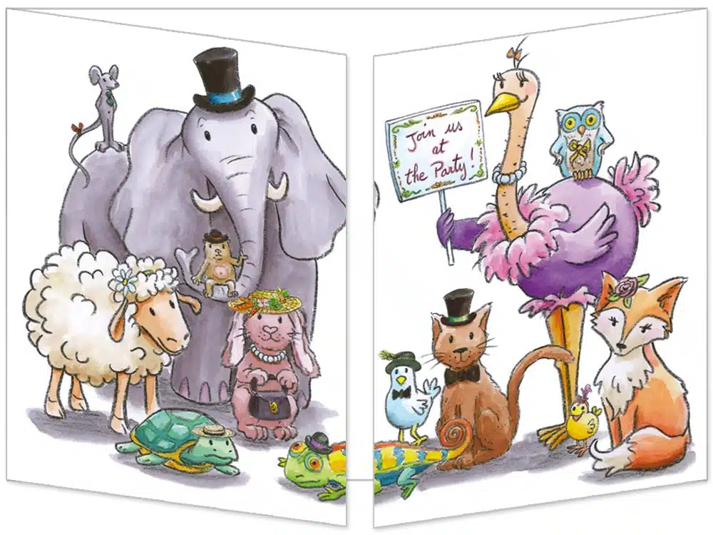 Carte CT347 Disco chez les animaux