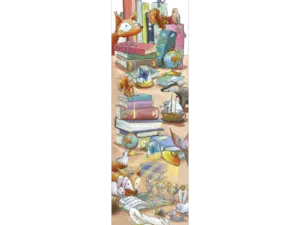 Marque-page Le renard et les livres